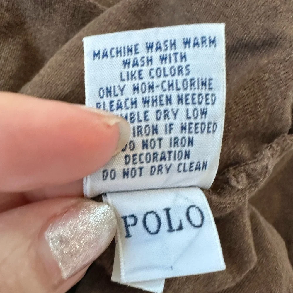 Polo Ralph Lauren Pima Cotton Crew Neck T-Shirt Nutmeg Brown - Picture 10 of 11